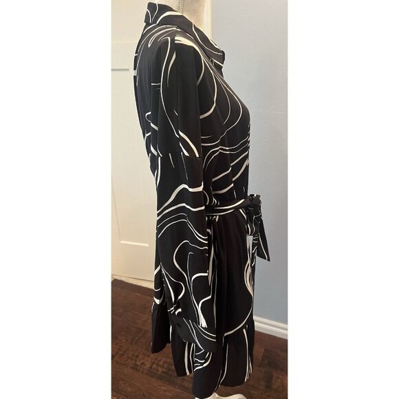 Nine West Dress Womens 2X (XXL) Knit Just Above Knee Plus Size Belted Career - Picture 10 of 13